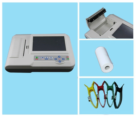 Digital Channel With USB Electrocardiograph Touch Screen ECG 600G